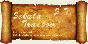 Sekula Trailov vizit kartica